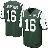 Nike Men & Women & Youth Jets #16 Saunders Green Team Color Game Jersey,baseball caps,new era cap wholesale,wholesale hats